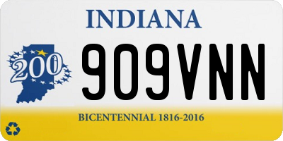 IN license plate 909VNN