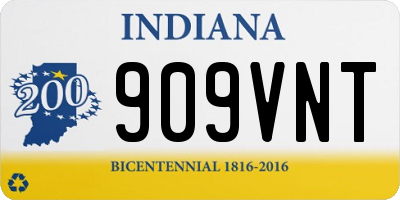 IN license plate 909VNT