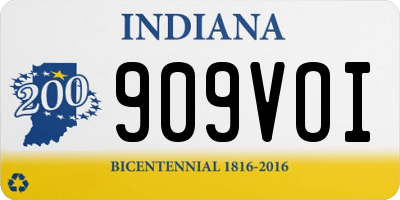 IN license plate 909VOI