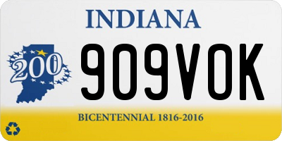 IN license plate 909VOK