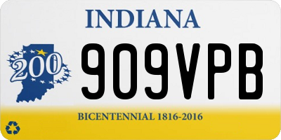 IN license plate 909VPB
