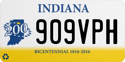 IN license plate 909VPH