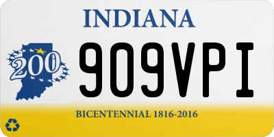 IN license plate 909VPI