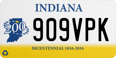 IN license plate 909VPK