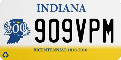 IN license plate 909VPM
