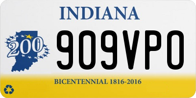 IN license plate 909VPO