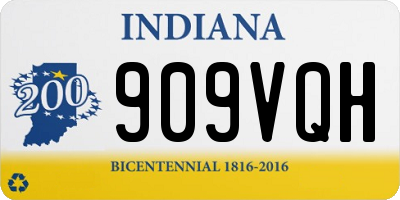 IN license plate 909VQH