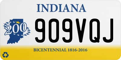 IN license plate 909VQJ