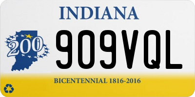 IN license plate 909VQL