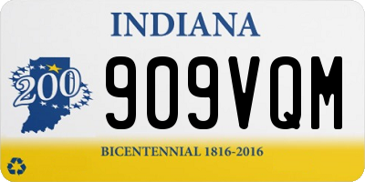 IN license plate 909VQM