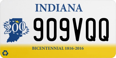 IN license plate 909VQQ