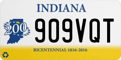 IN license plate 909VQT