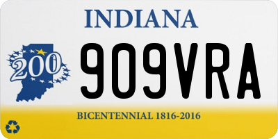 IN license plate 909VRA