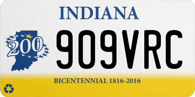 IN license plate 909VRC