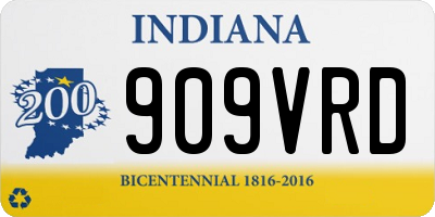 IN license plate 909VRD