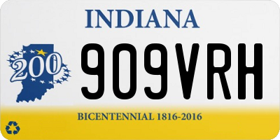 IN license plate 909VRH