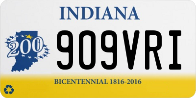 IN license plate 909VRI