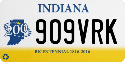 IN license plate 909VRK