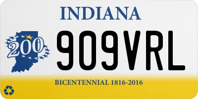 IN license plate 909VRL