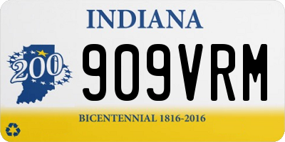 IN license plate 909VRM