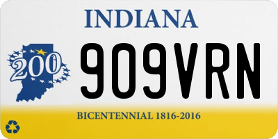 IN license plate 909VRN