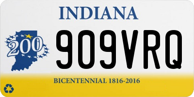 IN license plate 909VRQ