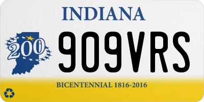 IN license plate 909VRS