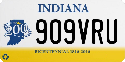 IN license plate 909VRU