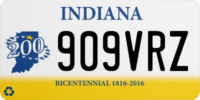IN license plate 909VRZ