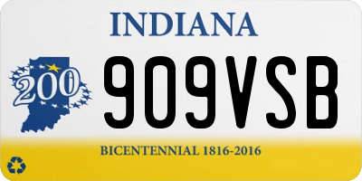 IN license plate 909VSB