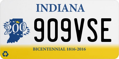 IN license plate 909VSE