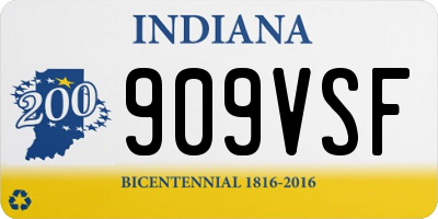 IN license plate 909VSF