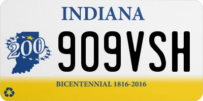 IN license plate 909VSH