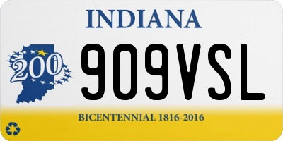 IN license plate 909VSL