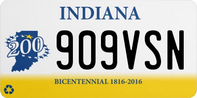 IN license plate 909VSN