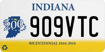 IN license plate 909VTC