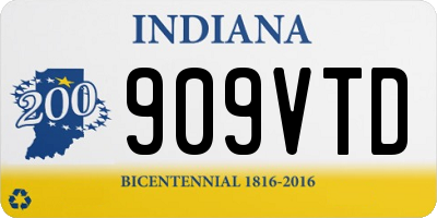 IN license plate 909VTD