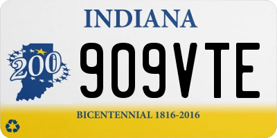 IN license plate 909VTE