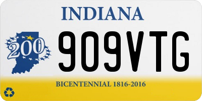 IN license plate 909VTG