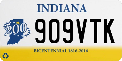 IN license plate 909VTK