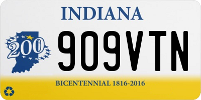 IN license plate 909VTN