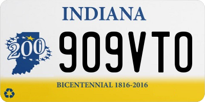 IN license plate 909VTO