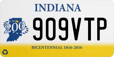 IN license plate 909VTP