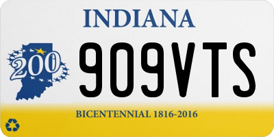 IN license plate 909VTS