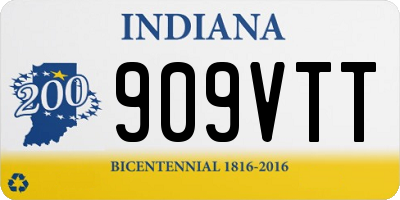 IN license plate 909VTT