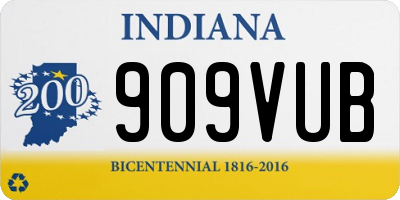 IN license plate 909VUB