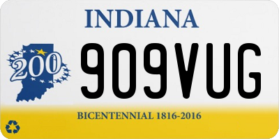 IN license plate 909VUG