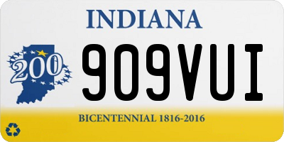 IN license plate 909VUI