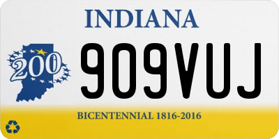 IN license plate 909VUJ