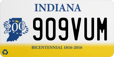 IN license plate 909VUM